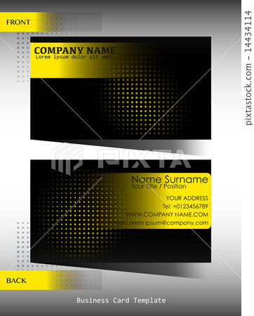 A black and yellow business card A black and yellow business card 14434114