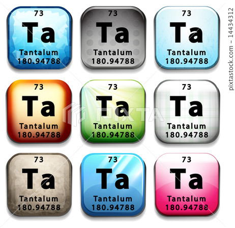 The chemical element Tantalum 14434312