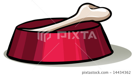 Bowl with a bone Bowl with a bone 14434362