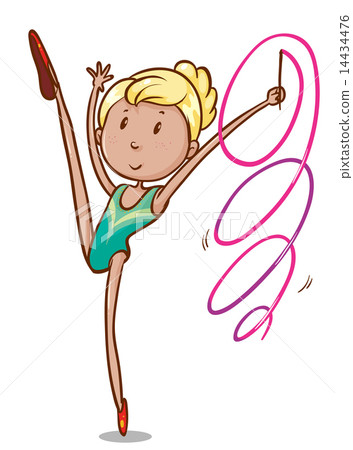 A simple sketch of a gymnast A simple sketch of a gymnast 14434476