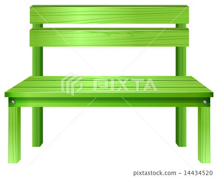 A green bench A green bench 14434520