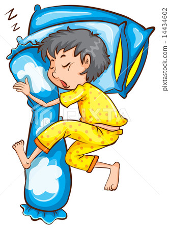 A young boy sleeping soundly 14434602