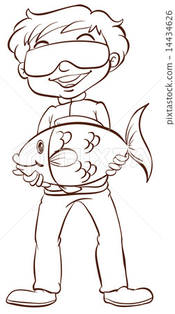 A man fishing 14434626