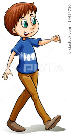 Happy man walking Happy man walking 14434756