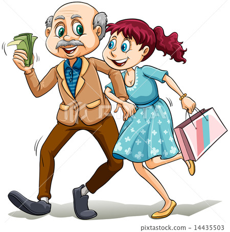 Young lady with her sugar daddy Young lady with her sugar daddy 14435503