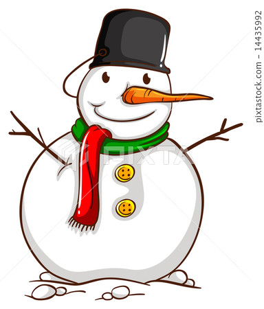 A sketch of a snowman A sketch of a snowman 14435992
