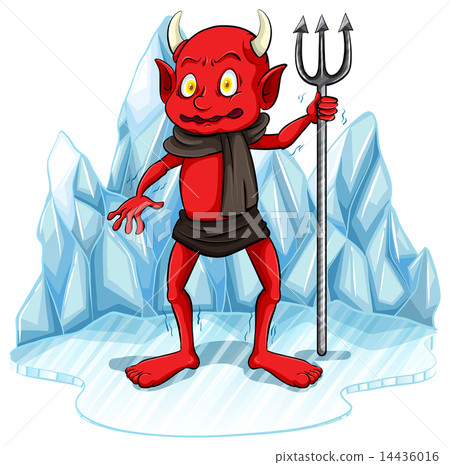 Freezing man with a fork 14436016