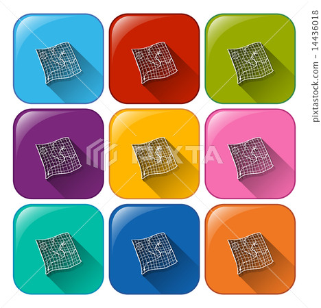 Camping map icons 14436018