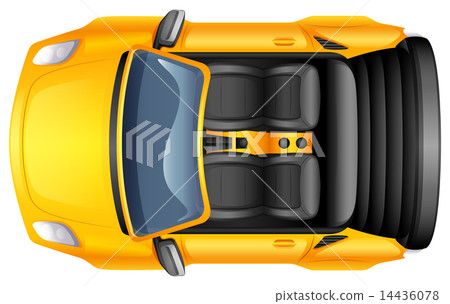 A yellow sportscar A yellow sportscar 14436078