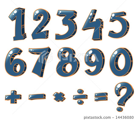Numeric figures and mathematical operations 14436080