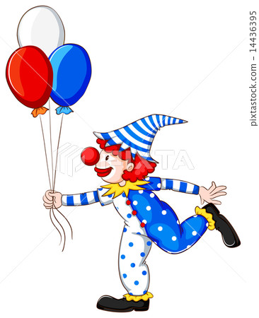 A coloured drawing of a clown 14436395