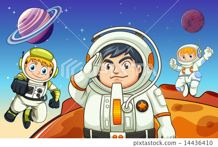 Astronauts in the outerspace Astronauts in the outerspace 14436410