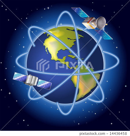 A planet with satellites 14436458