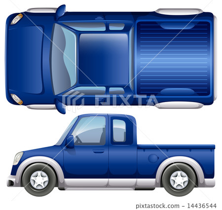 A blue vehicle 14436544