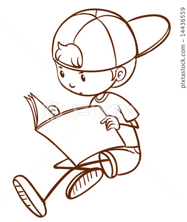 A young boy reading A young boy reading 14436559