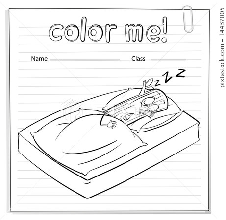 A color me worksheet with a log sleeping A color me worksheet with a log sleeping 14437005