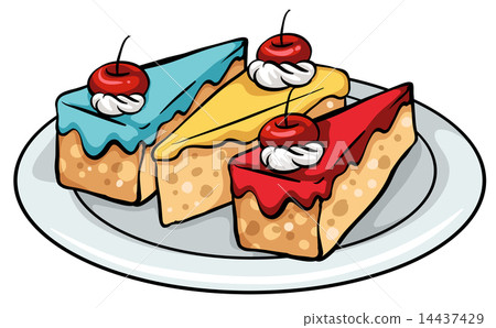 A plate of sellable cakes 14437429
