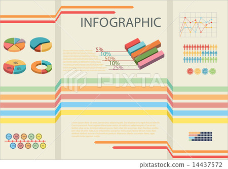 Infographic showing the statistics of people Infographic showing the statistics of people 14437572