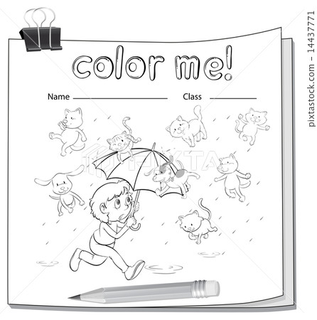 A worksheet with cats and dogs 14437771