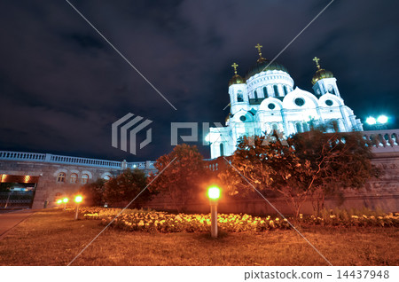 Christ Saviour Cathedral at night. Moscow. Russia Christ Saviour Cathedral at night. Moscow. Russia 14437948