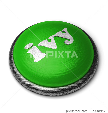 ivy word on green button isolated on white ivy word on green button isolated on white 14438957