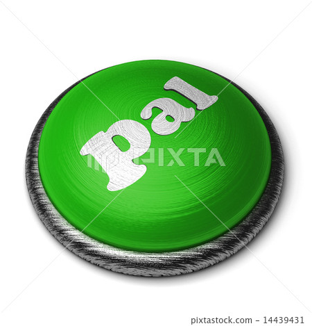 pal word on green button isolated on white 14439431