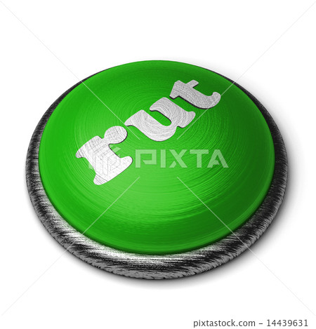 rut word on green button isolated on white 14439631
