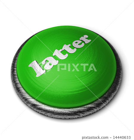 latter word on green button isolated on white latter word on green button isolated on white 14440633
