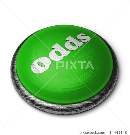 odds word on green button isolated on white odds word on green button isolated on white 14441148