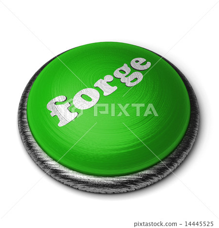forge word on green button isolated on white forge word on green button isolated on white 14445525