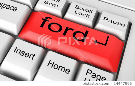 ford word on white keyboard 14447996
