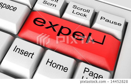 expel word on white keyboard expel word on white keyboard 14452828