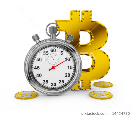 Bitcoin and stopwatch - Stock Illustration [14454780] - PIXTA