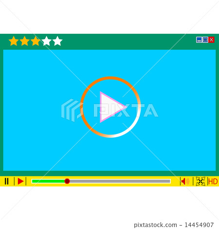 Video movie media player interface. Video movie media player interface. 14454907