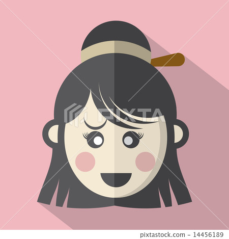 Traditional Chinese Woman's Face Icon Traditional Chinese Woman's Face Icon 14456189