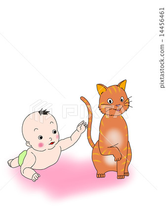 Cats and human babies 14456461