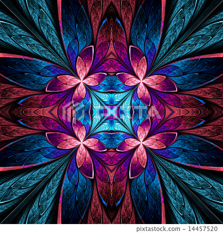 Symmetrical flower pattern Symmetrical flower pattern 14457520