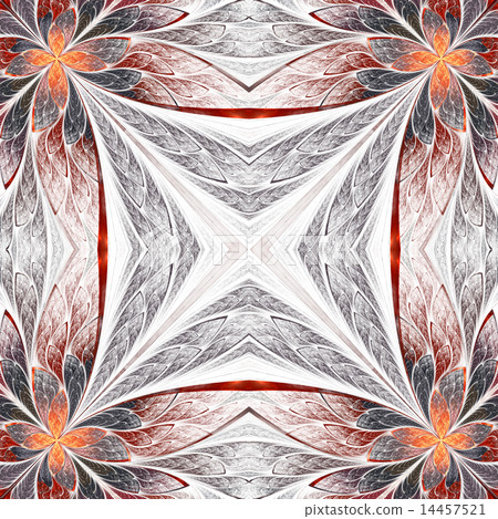 Symmetrical flower pattern  14457521