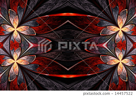 Symmetrical flower pattern Symmetrical flower pattern 14457522