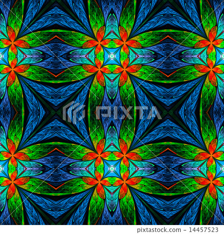 Symmetrical flower pattern Symmetrical flower pattern 14457523