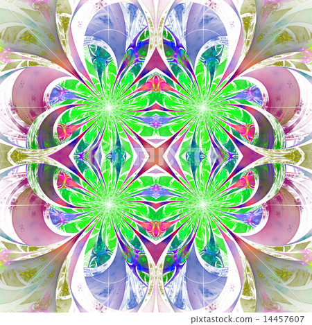 Pattern from fractal Flowers. Pattern from fractal Flowers. 14457607