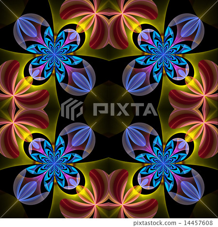 Symmetrical pattern of the flower petals. Symmetrical pattern of the flower petals. 14457608