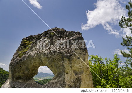 Strange Rock formation near the town of Shumen Strange Rock formation near the town of Shumen 14457796