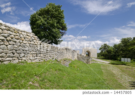 Ancient ruins of a medieval fortress 14457805