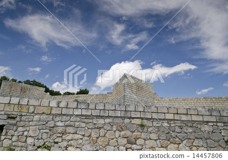 Ancient ruins of a medieval fortress 14457806
