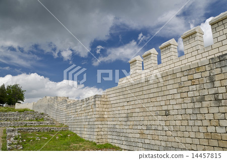 Ancient ruins of a medieval fortress Ancient ruins of a medieval fortress 14457815