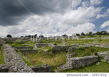 Ancient ruins of a medieval fortress Ancient ruins of a medieval fortress 14457818