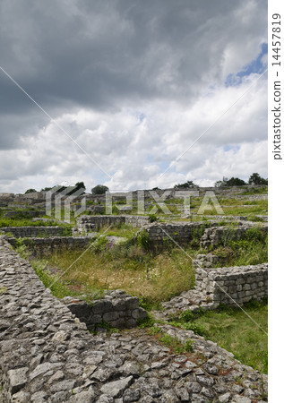 Ancient ruins of a medieval fortress Ancient ruins of a medieval fortress 14457819