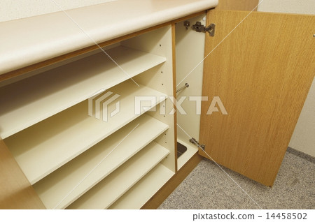 Stock Photo: shoes closet, shelf, put in order