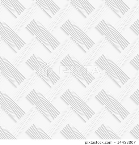 Geometrical pattern with white striped lattice 14458807